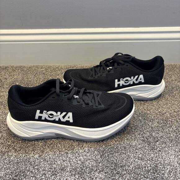 NEW Women's Hoka Rincon 4 Size 9B Black & White - Picture 2 of 9